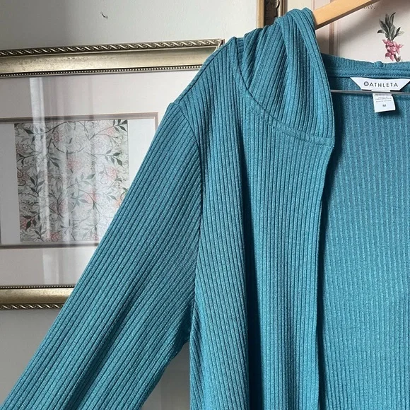 Athleta Harmony Wrap Hooded Long Sleeve Cardigan Medium - Picture 10 of 12